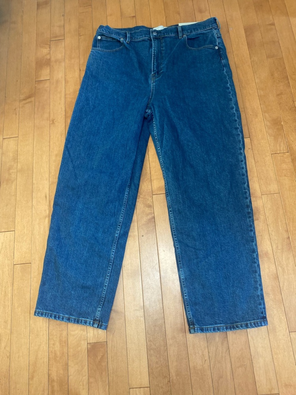 Women’s Everlane The Way High Straight Jeans Size 33 Long in Indigo Blue NWT